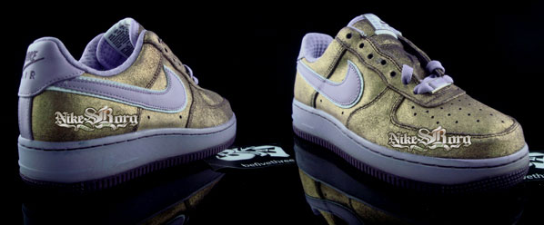 Nike Air Force 1 Low - Gold and Purple