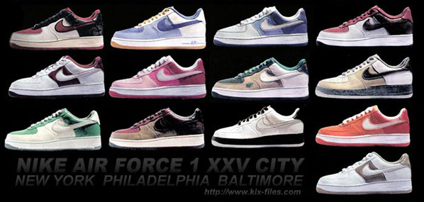 Nike Air Force 1 25th Anniversary City Series