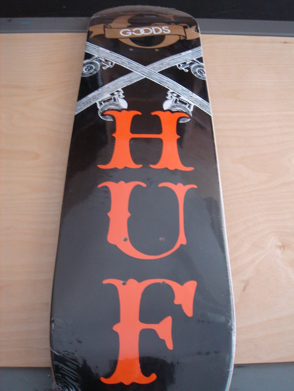 Huf x GOODS Tee and Skate Deck