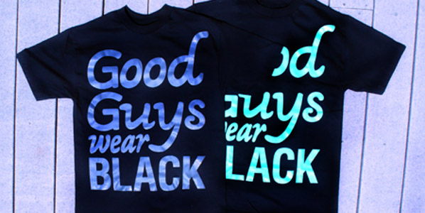 The Hundreds x Reason Brand "Good Guys Wear Black" T-shirt