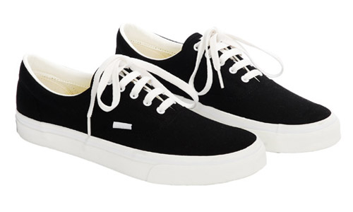 black shoes white laces