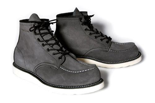 Based off Red Wing's 875 model, the boots will construct of grey suede 