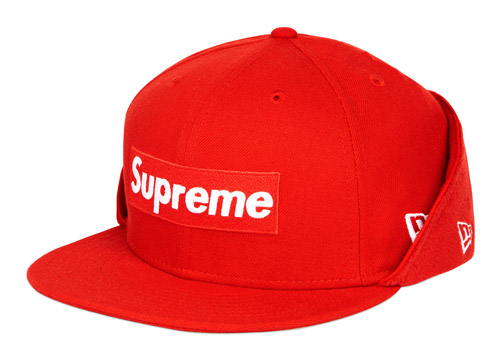 NWT Supreme New Era Red Box Logo Mesh Fitted Hat Cap Mens 7 3/8 SS18  AUTHENTIC