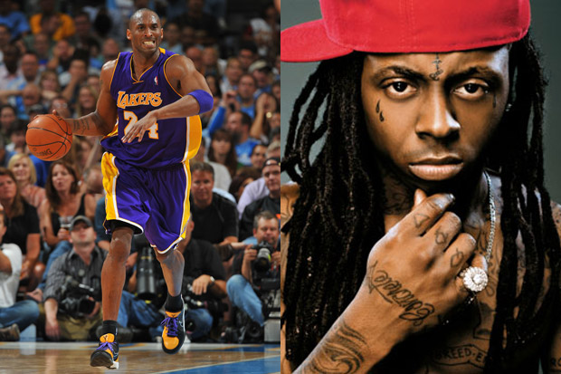 Lil' Wayne shows his support for Kobe Bryant as one of the best players of 