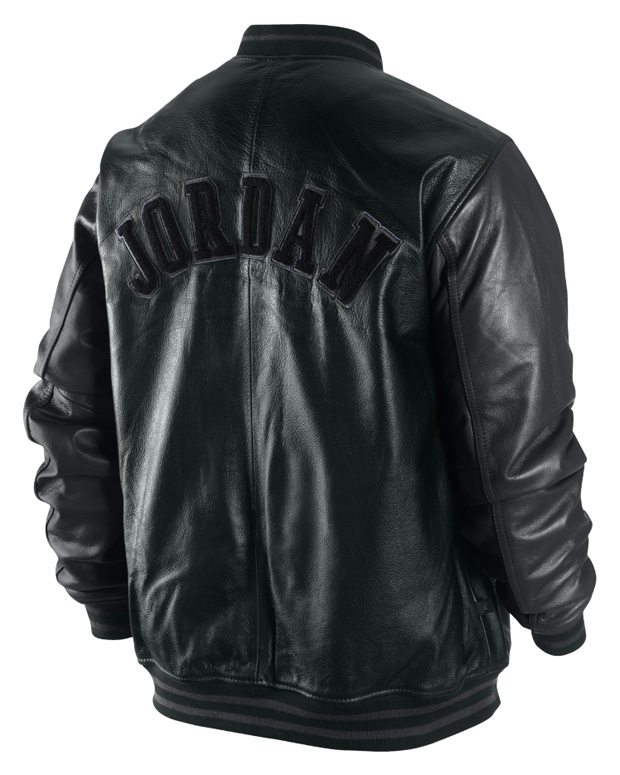 jordan leather varsity jacket