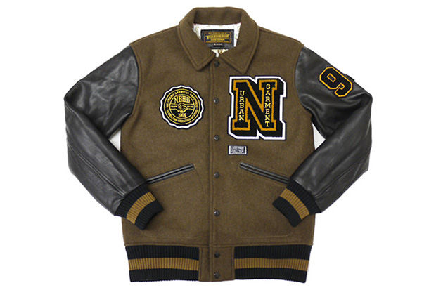 neighborhood-wdwyfw-melton-wool-brown-stadium-jacket