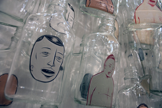barry mcgee 99 bottle installation 3 Barry McGee 99 Bottle Installation