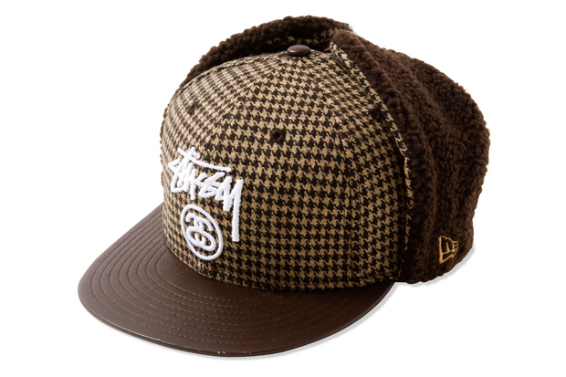 Stussy New Era Houndstooth Dog Ear Fitted Cap | Hypebeast
