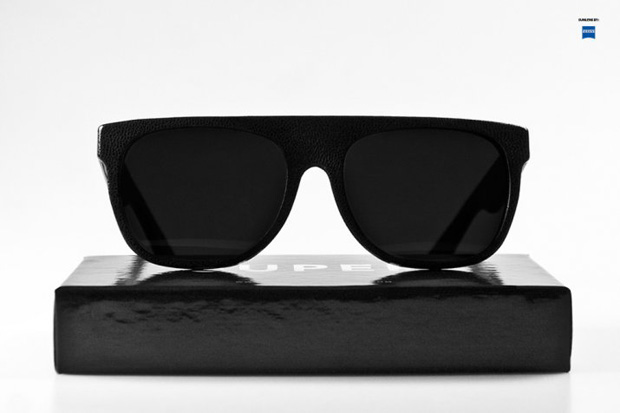super-flat-top-black-leather-sunglasses