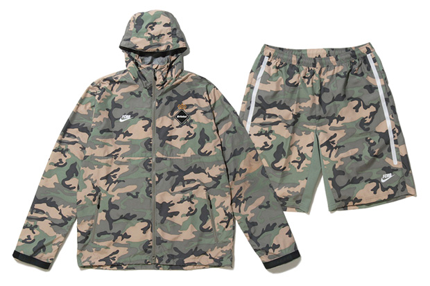 F.C.R.B Camouflage Training Jacket and Shorts | Hypebeast