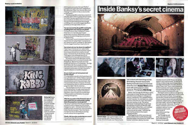 banksy time out london cover art 3 Banksy for Time Out London Magazine Cover Art