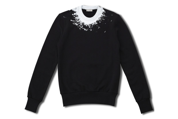 dior homme splatter crewneck sweater 0 Dior Homme Splatter Crewneck Sweater
