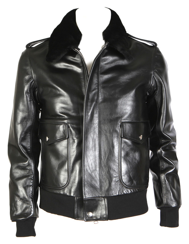 Balmain 2009 Fall Leather + Fur Neck Jacket | Hypebeast